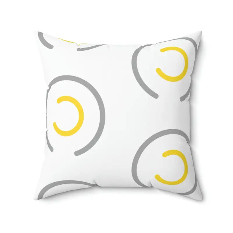 Soft and Fluffy Pillows for Bedroom ComfortTrendy Circles Polyester Pillow: Elevate your Decor