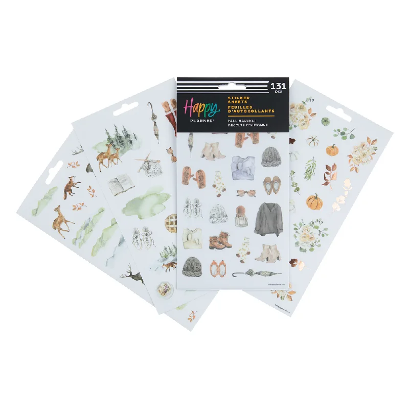 Sheet Sets with Multiple Pillowcase OptionsFall Harvest - 5 Sticker Sheets