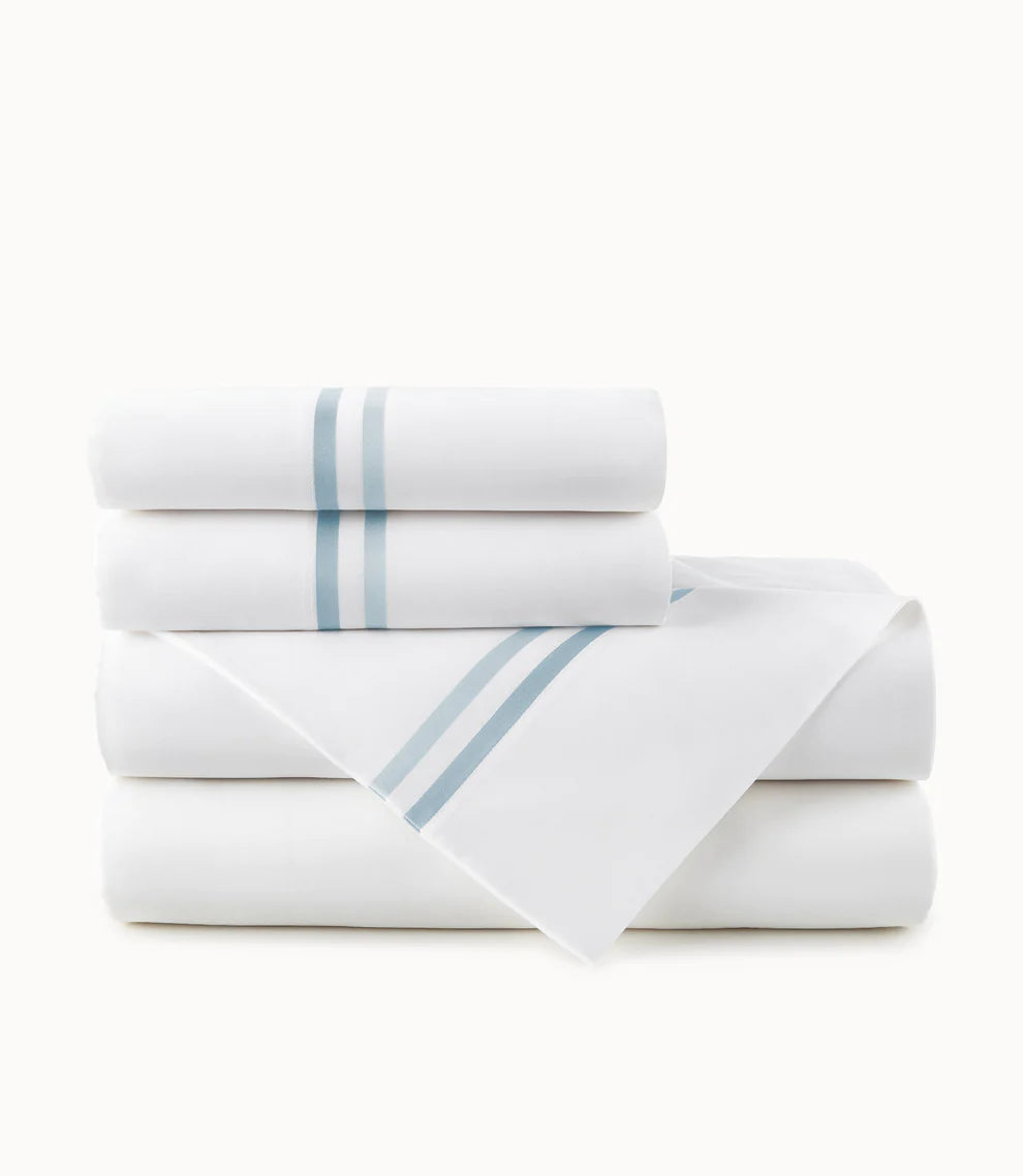 Sheet Sets with Multiple Pillowcase OptionsPeacock Alley Duo Striped Sateen Sheet Set