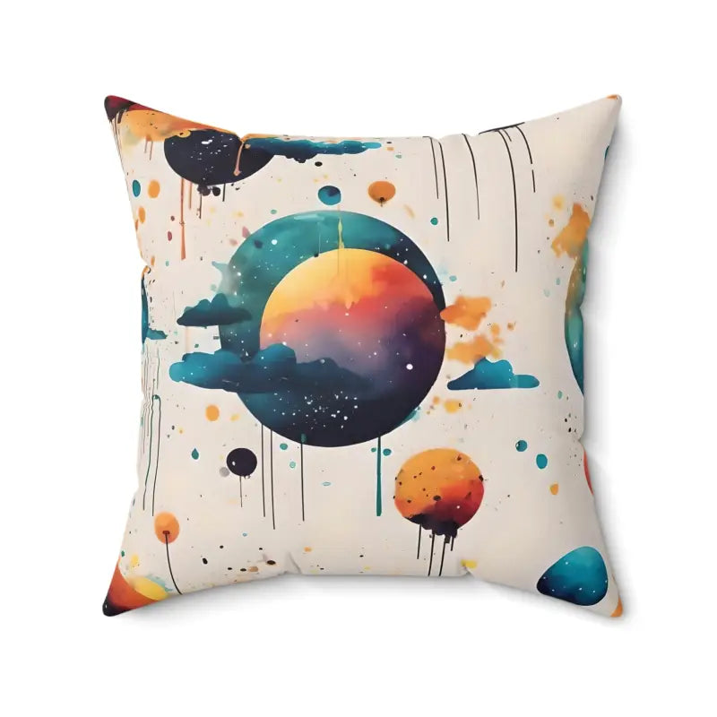 Plush Pillows for a Cozy BedSnuggle with the Cosmic Charm Polyester Square Pillow