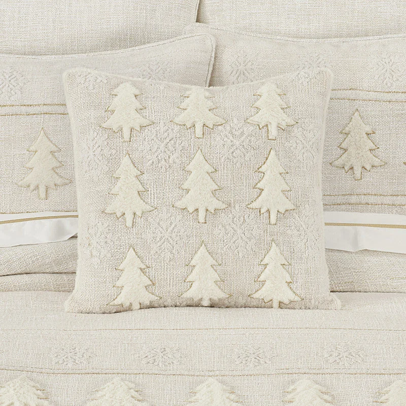 Plush Pillows for a Cozy BedAll That Glitters 18" Square Embellished Decorative Throw Pillow