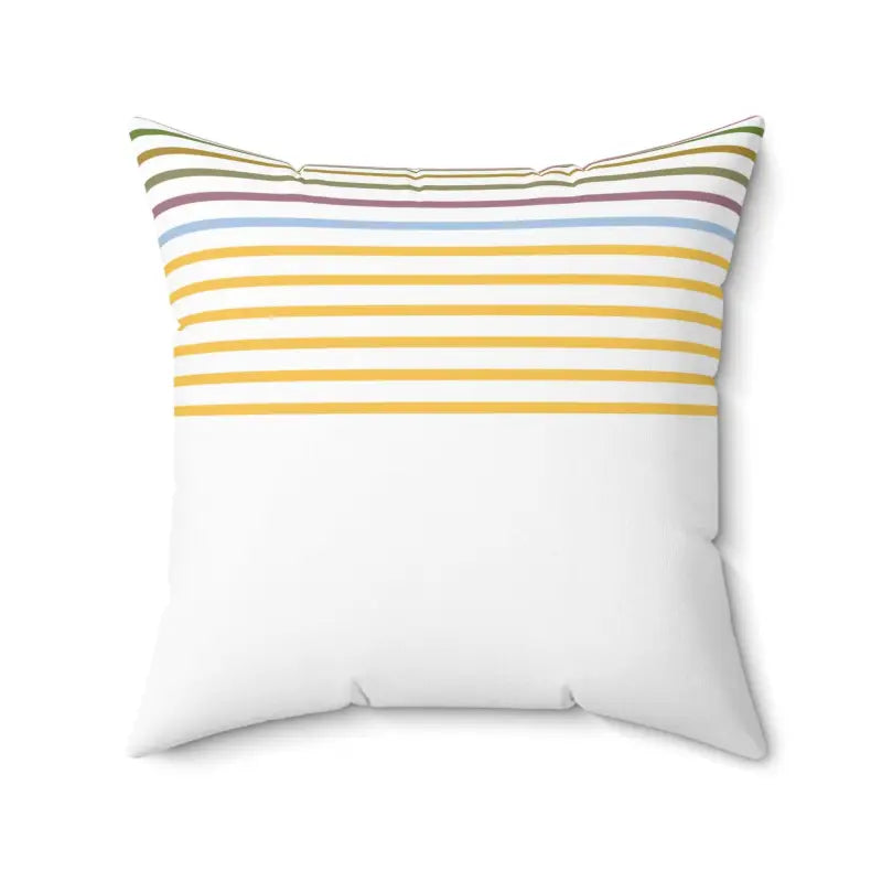 Square Pillows for Modern Home DecorElevate your Space with Pastel Stripe Polyester Square Pillows!