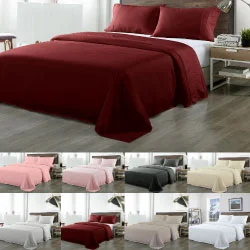 Queen - Size Sheet Sets with a European Pillowcase SetBamboo Blended 1000TC Sheet Set Ultra Soft