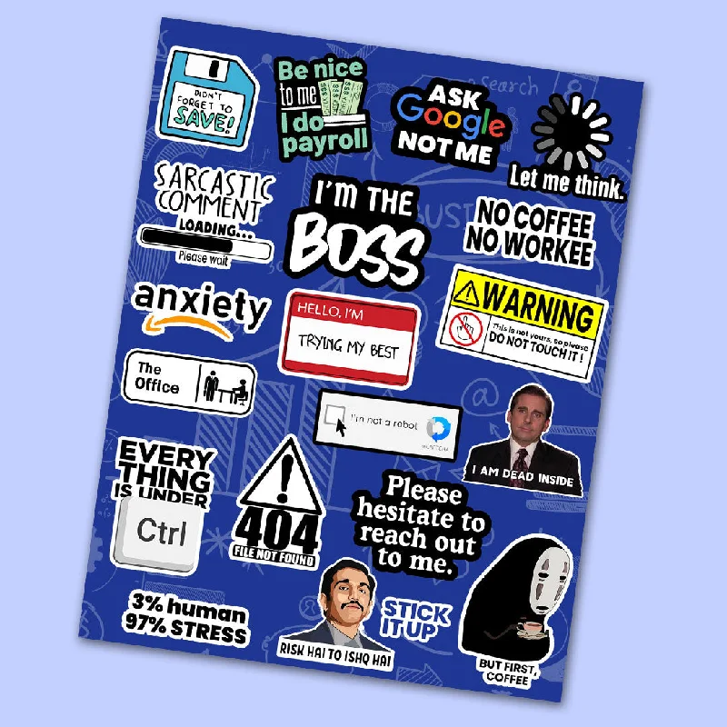 Anti - Pill Microfiber Sheets for a Smooth AppearanceOffice Mini Sticker Sheet