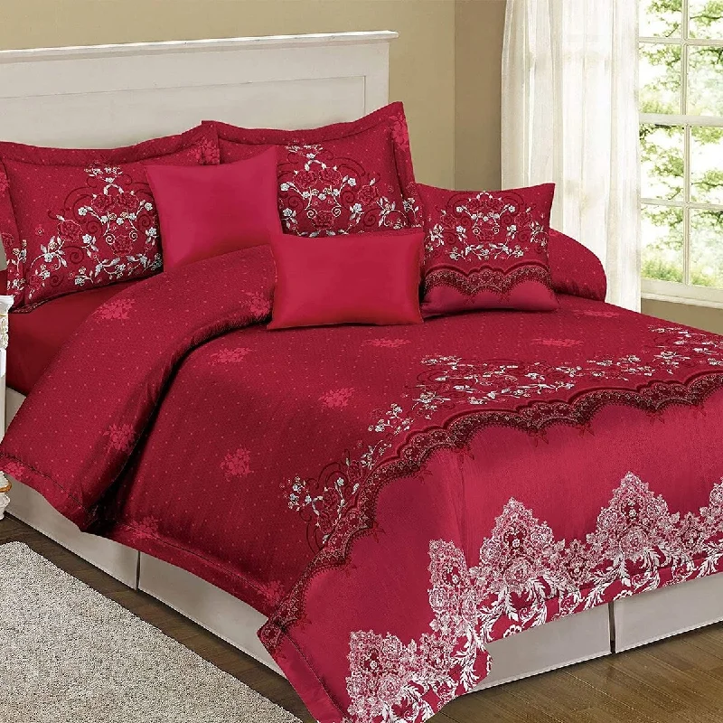 King - size comforters to fit large king - sized beds perfectlyRose 2/3 pc Comforter Set