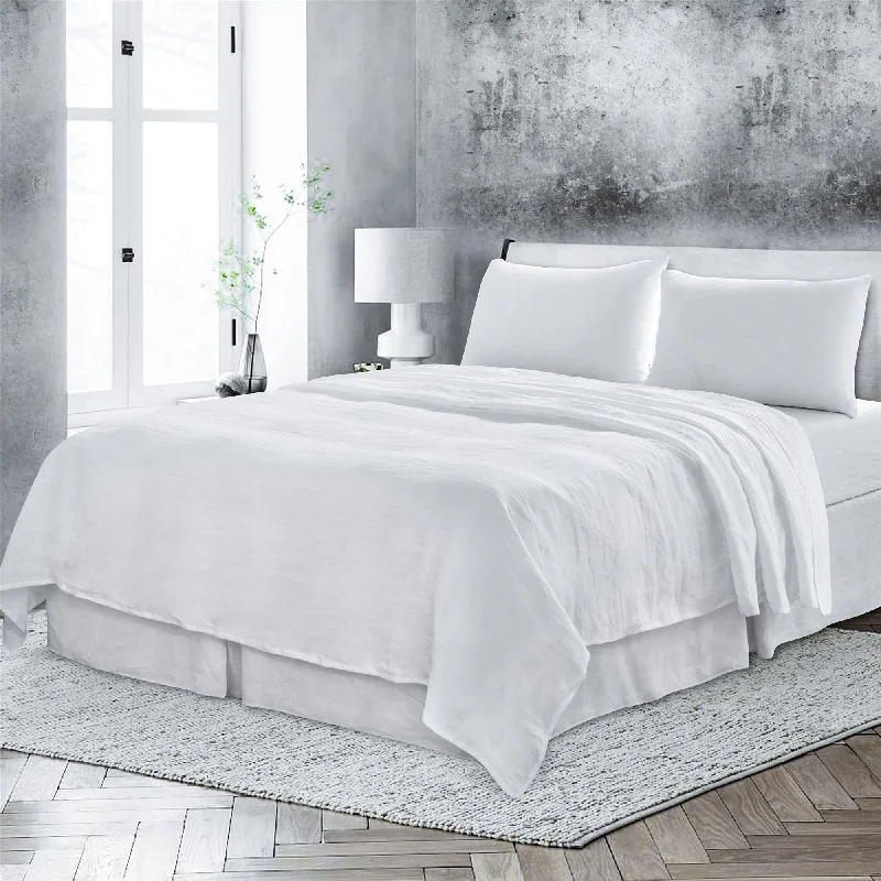 Wrinkle - Free Polyester Sheets for a Low - Maintenance BedBasic Linen Sheets Set.