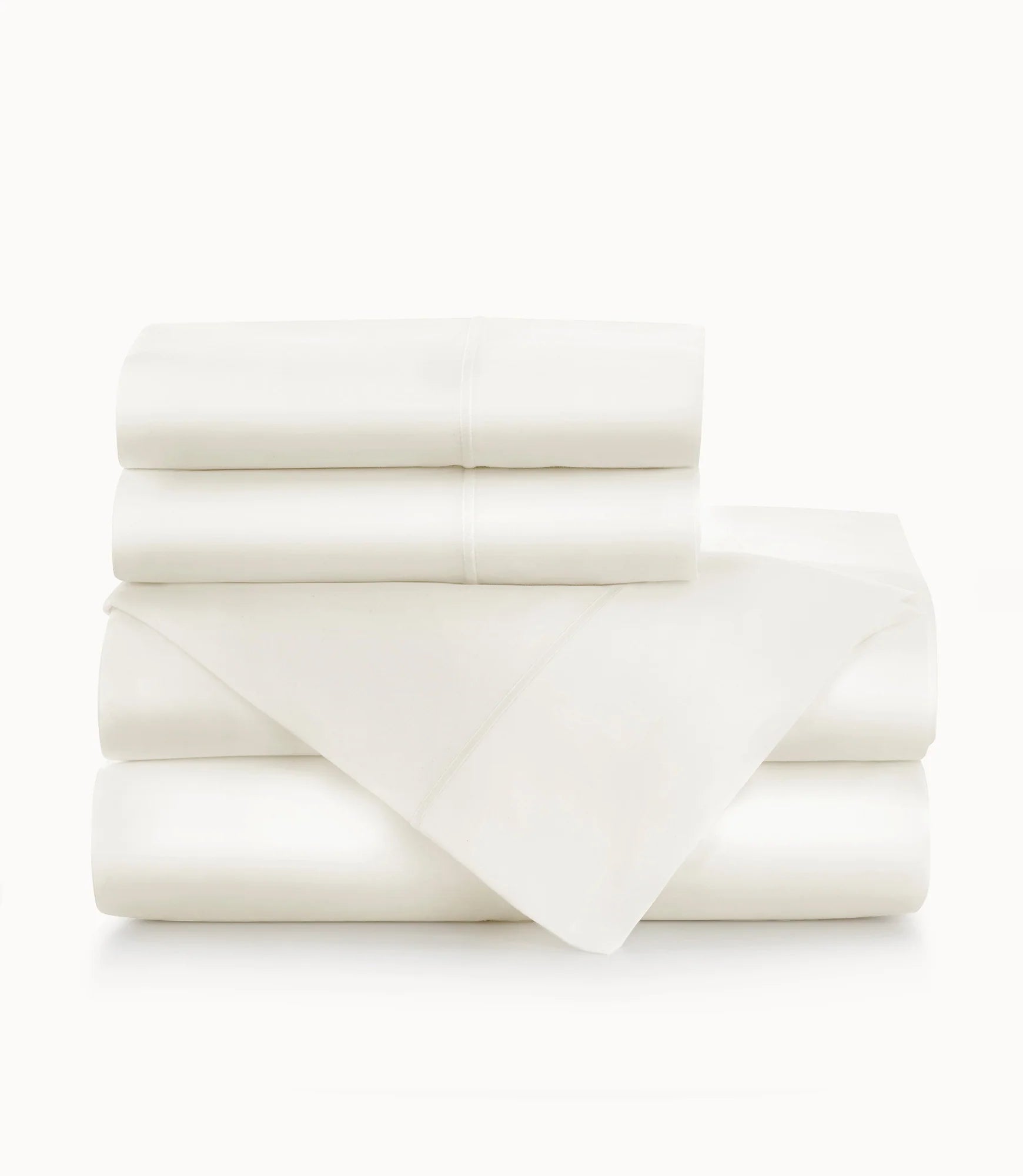 Anti - Pill Microfiber Sheets for a Smooth AppearancePeacock Alley Soprano Sateen Sheet Set in Ivory