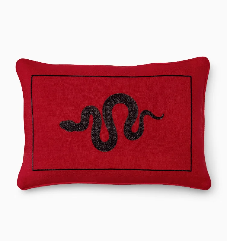 Square Pillows for Modern Home DecorYear of the Snake Decorative Pillow