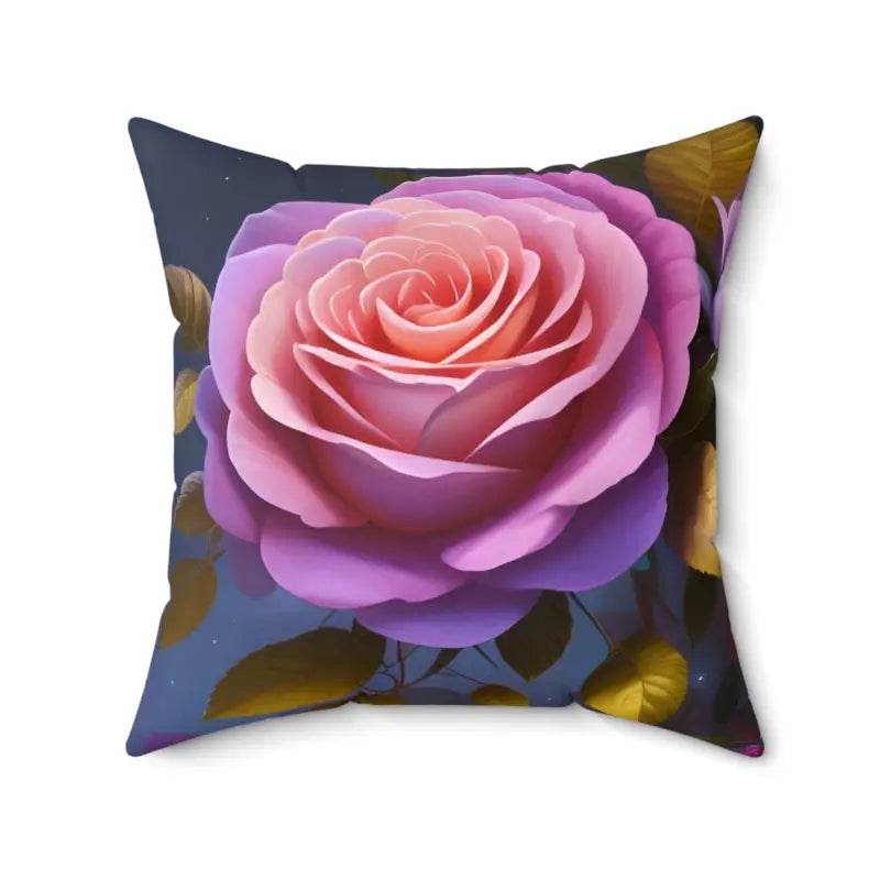 Cooling Pillows for Hot SleepersSerene Oasis: Elegantly Pink Roses Spun Polyester Pillow