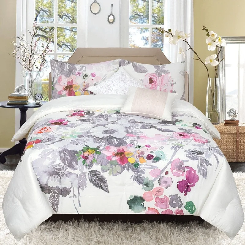 Queen - size comforters for standard queen - sized mattressesBrighton Floral 5-piece Comforter set