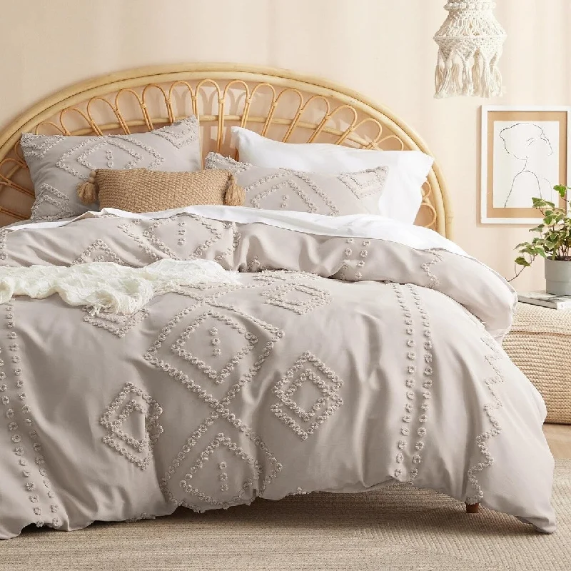 Latex - filled comforters with a bouncy texture and good supportTwin Comforter Set -2 Pieces Modern Farmhouse Bed Set, Includes 1 Pillow Sham