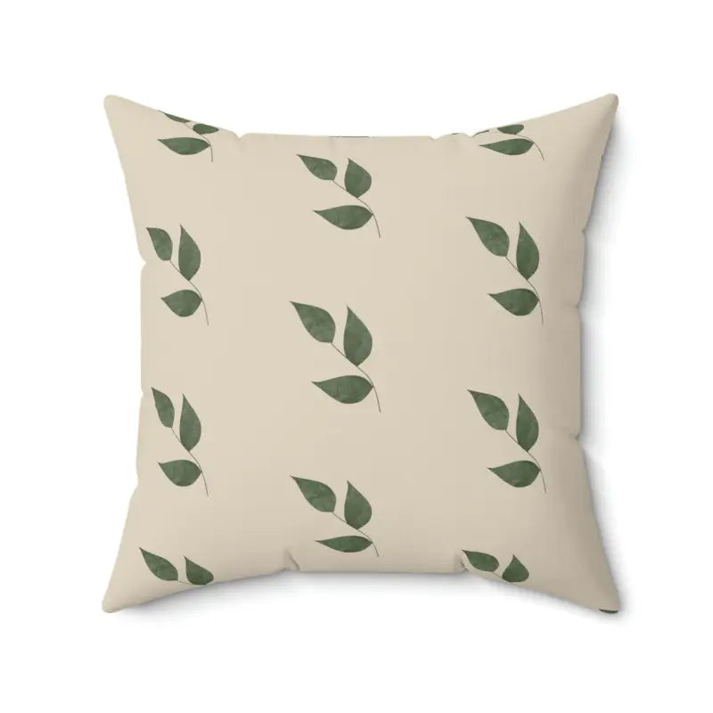 Hypoallergenic Pillows for Allergy SufferersCozy Up with a Green Leaves Polyester Square Pillow