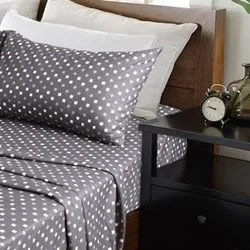 King - Size Sheet Sets with a Decorative Pillow SetMicro Flannelette Add It Up Printed Sheet Set