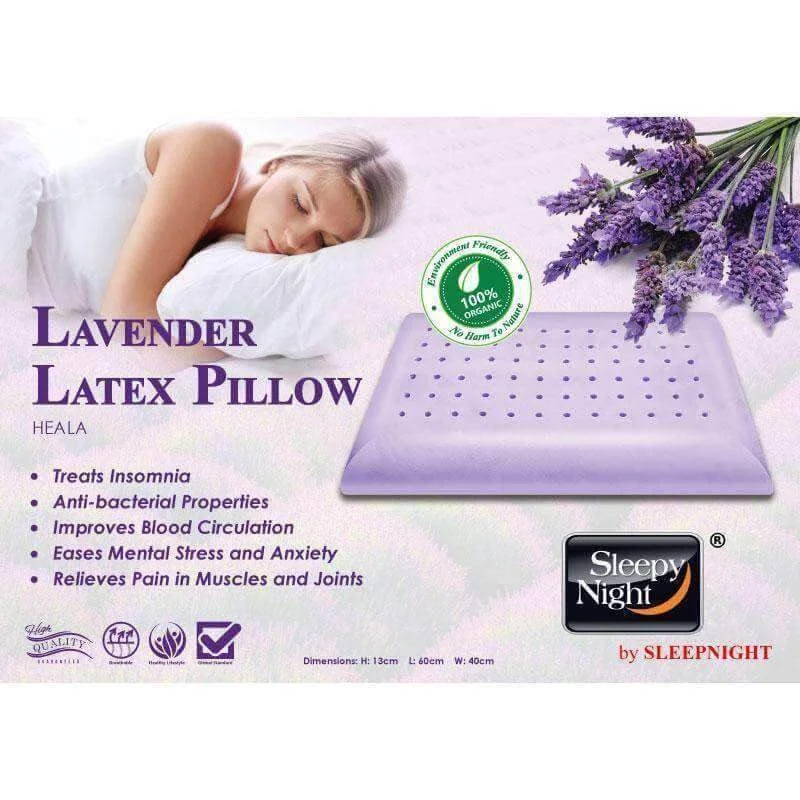 Pregnancy Pillows for Expectant MothersSleepy Night Lavender Organic Natural Latex Pillow