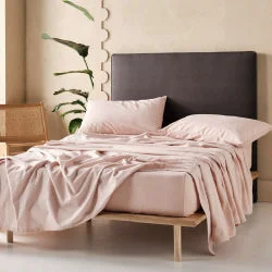 Flat Sheets with a High - Quality Finish for a Luxurious LookRose Flannelette Sheet Set