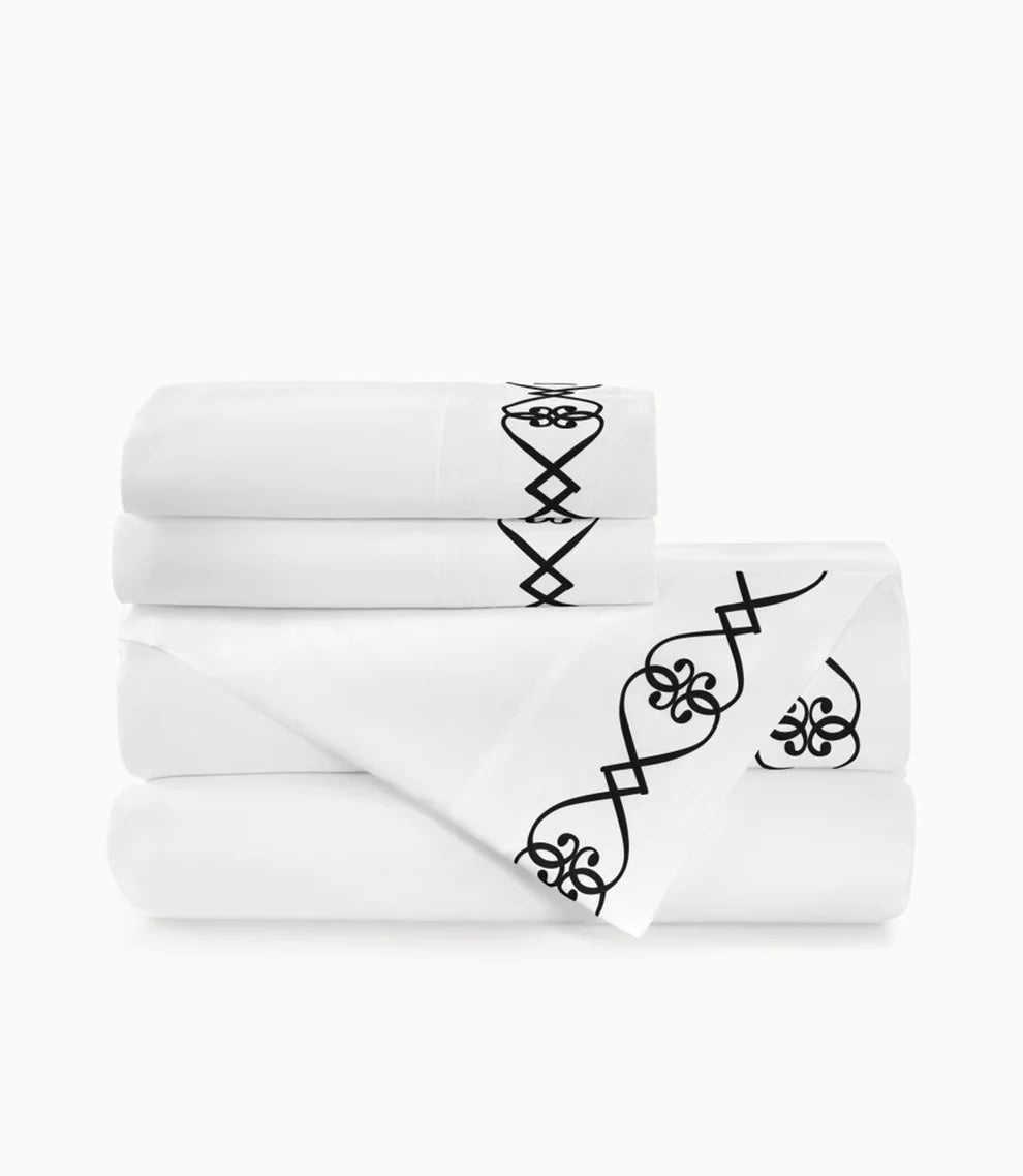 Queen - Size Sheet Sets with a European Pillowcase SetPeacock Alley Concerto Sateen Sheet Set