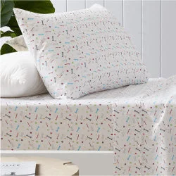 Linen - Cotton Blend Sheets for a Natural and Versatile OptionBones Printed Microfibre Sheet Set