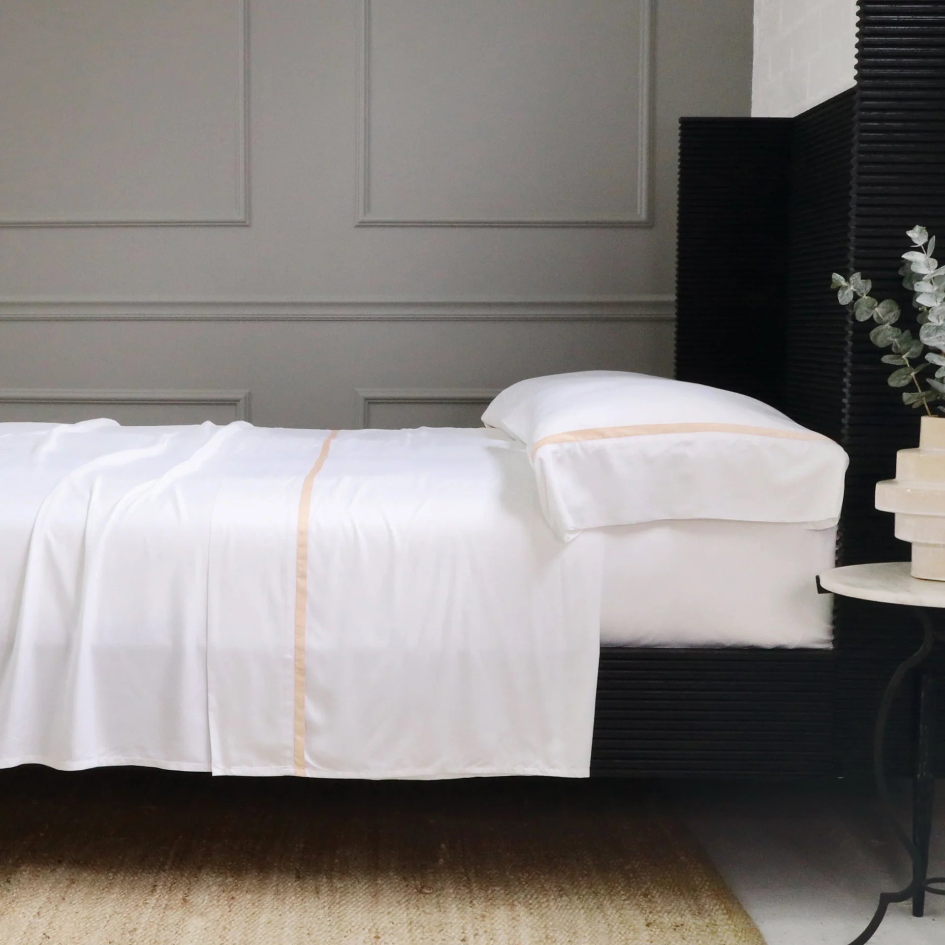 Moisture - Wicking Cotton Sheets for a Dry and Comfortable SleepPom Pom at Home Langston Bamboo Sateen Sheet Set Sand