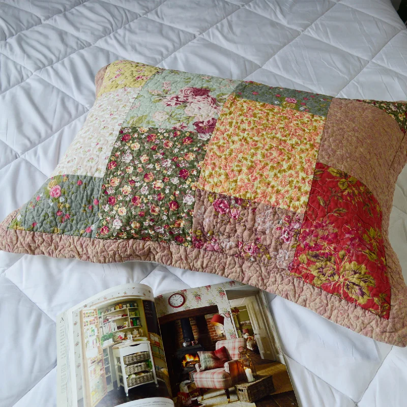 Adjustable Pillows for Customized ComfortBoho-Royal Garden Quilt Pillow Sham