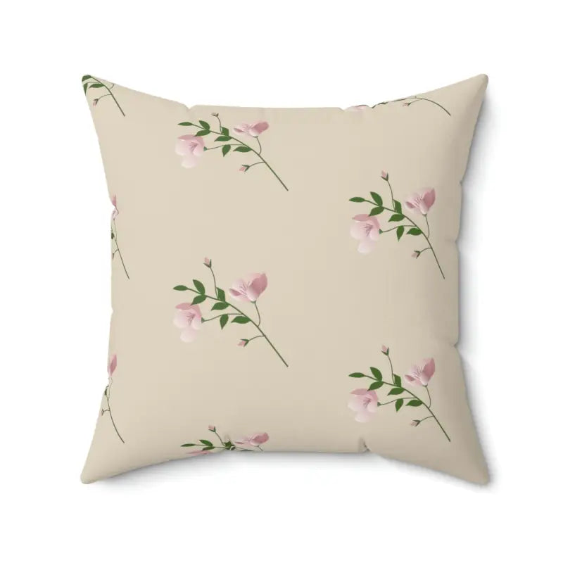 Soft and Fluffy Pillows for Bedroom ComfortCozy Up with Floral Polyester Square Pillows!