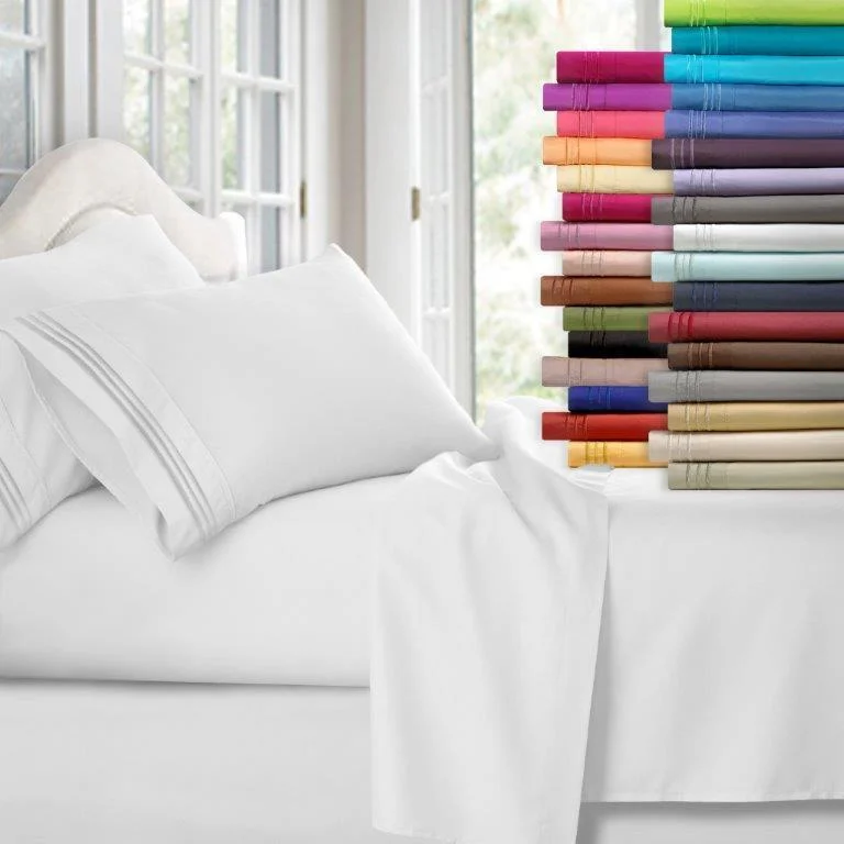 Sheet Sets with Multiple Pillowcase OptionsDeep Pocket Bed Sheet Set