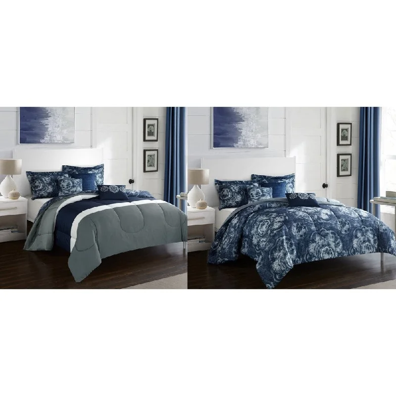 Cotton - filled comforters for a breathable and natural sleep experienceShelly 6pc Comforter Set