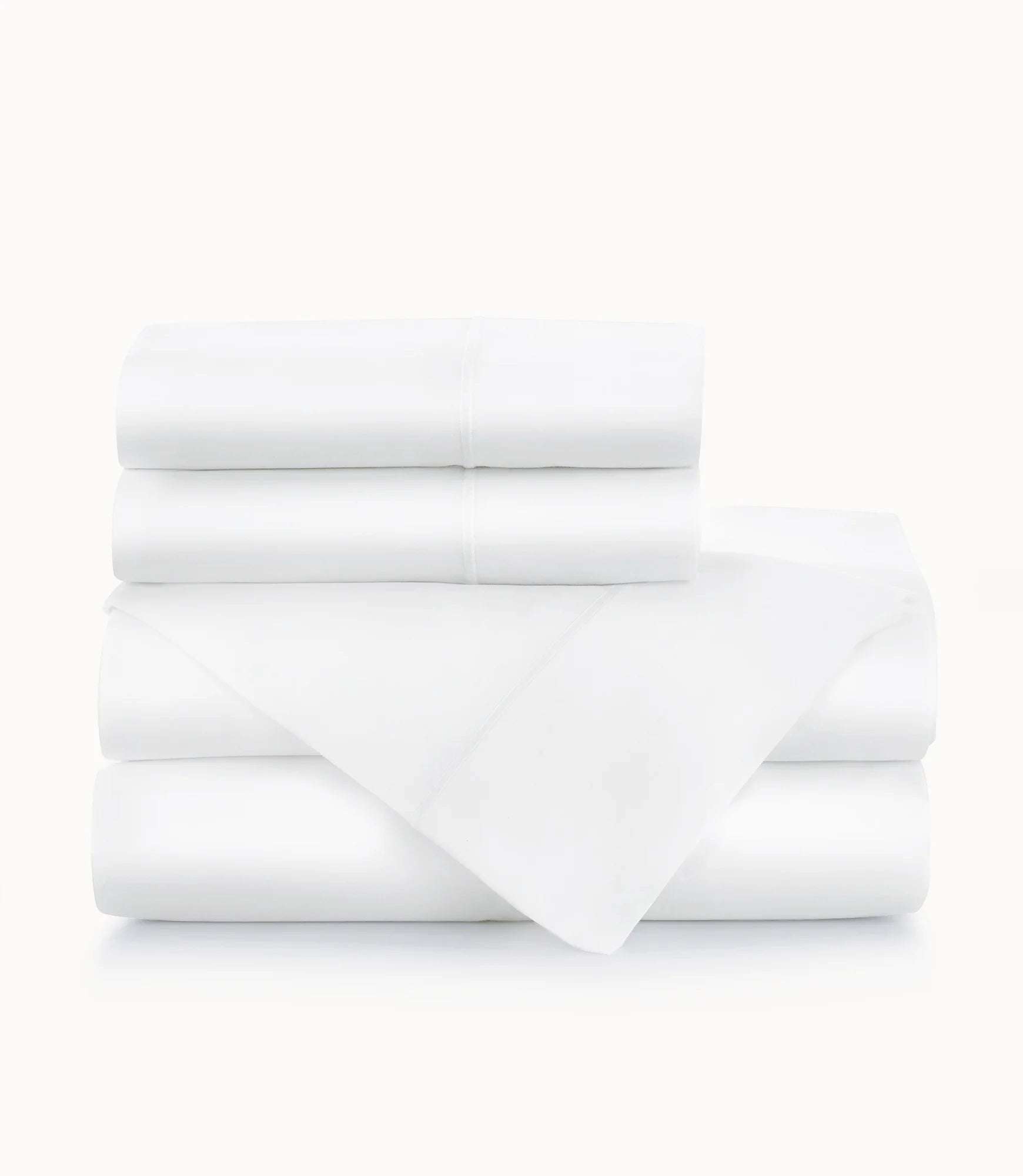 Organic Flannel Sheets for a Natural and Warm SleepPeacock Alley Soprano Sateen Sheet Set in White