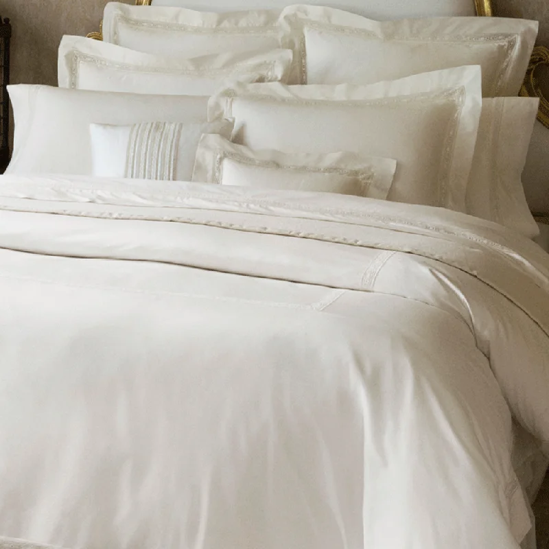 Wrinkle - Free Polyester Sheets for a Low - Maintenance BedGiza 45 Lace Percale Sheets