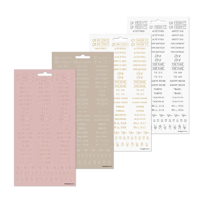 Anti - Pill Microfiber Sheets for a Smooth AppearanceWork + Life Ivory - 8 Sticker Sheets