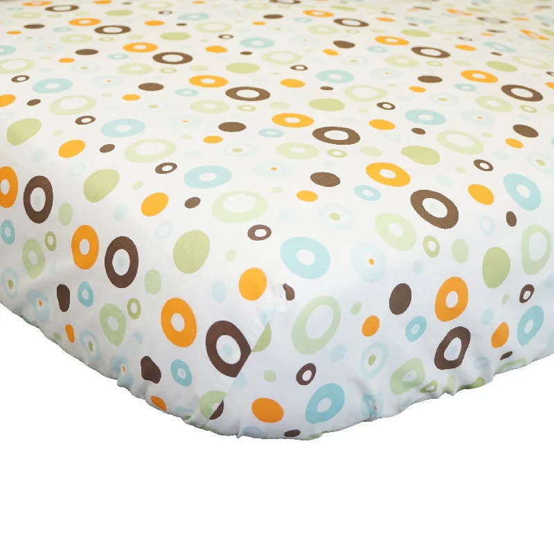 Sheet Sets with Multiple Pillowcase OptionsScribbles Dotted Fitted Crib Sheet