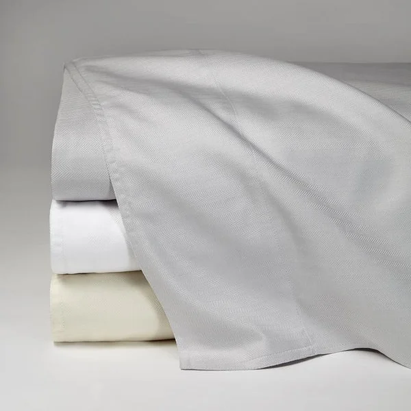 Wrinkle - Free Polyester Sheets for a Low - Maintenance BedTesoro Herringbone Sheet Collection