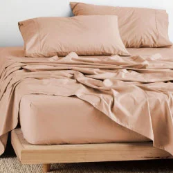 Hypoallergenic Silk Sheets for Sensitive SleepersVienna Clay 300TC Cotton Sheet Set