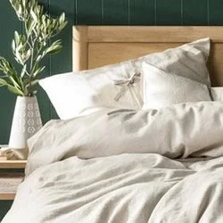 Wrinkle - Free Polyester Sheets for a Low - Maintenance BedNimes Natural Sheet Set