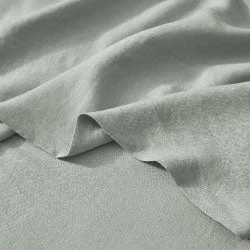 Linen - Cotton Blend Sheets for a Natural and Versatile OptionRavello Sage Flat Sheet