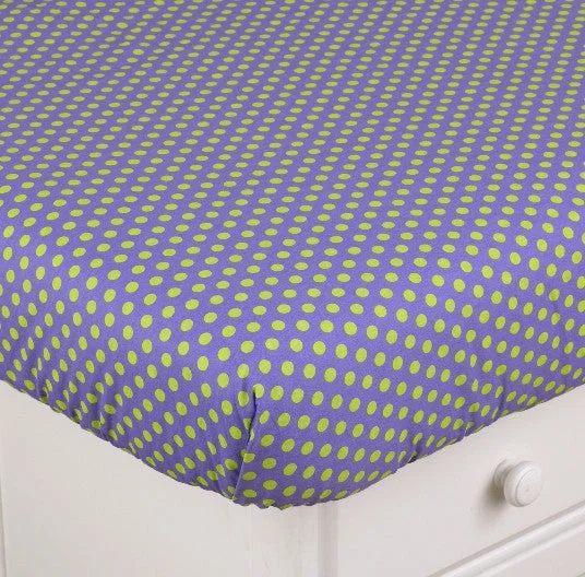 Anti - Pill Microfiber Sheets for a Smooth AppearancePeriwinkle Fitted Crib Sheet