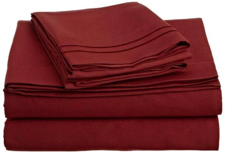 Polyester - Cotton Blend Sheets for Durability and ComfortClara Clark 1500 Series Deep Pocket Bed Sheet Set