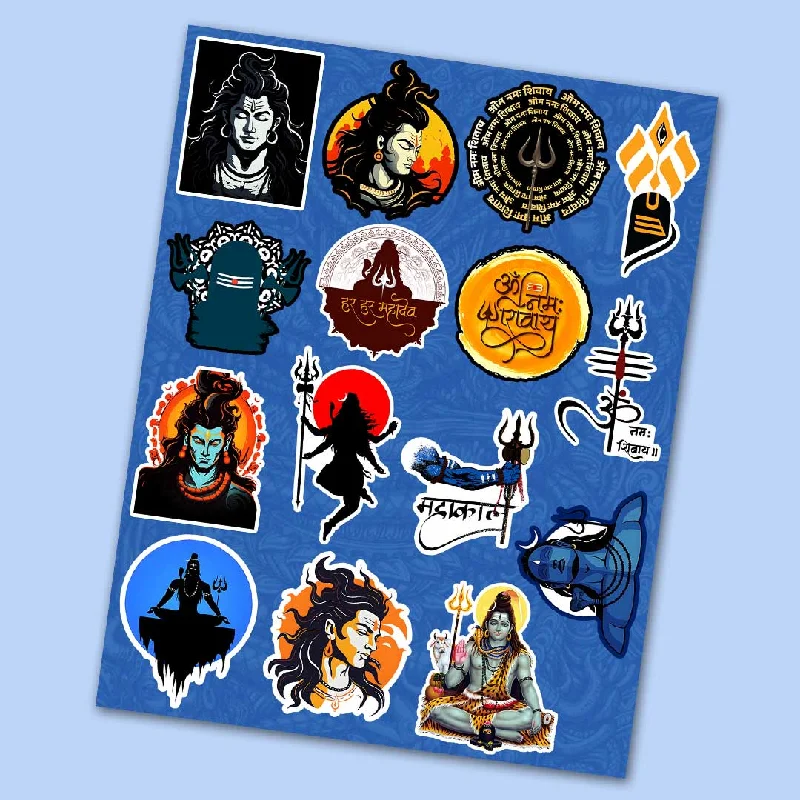 Hypoallergenic Silk Sheets for Sensitive SleepersLord Shiva Mini Sticker Sheet