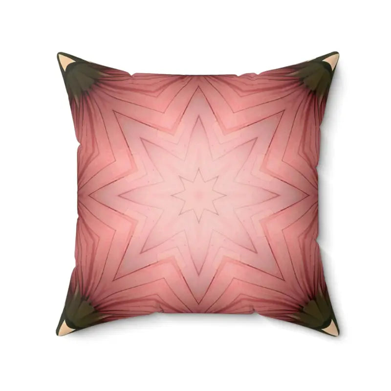 Plush Pillows for a Cozy BedVibrant Coral Abstract Pattern Polyester Pillow