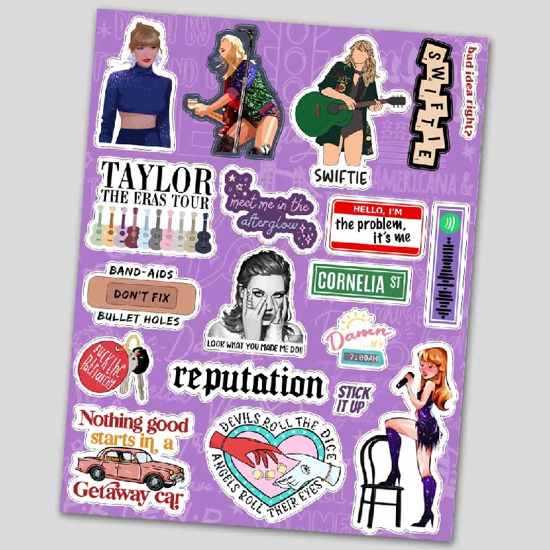 Sheet Sets with Multiple Pillowcase OptionsTaylor Swift Mini sticker sheet