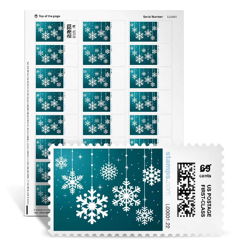 Sheet Sets with Multiple Pillowcase OptionsSnow Ornaments NetStamps<sup>®</sup>