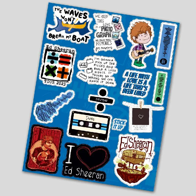 Linen - Cotton Blend Sheets for a Natural and Versatile OptionED SHEERAN mini sticker sheet