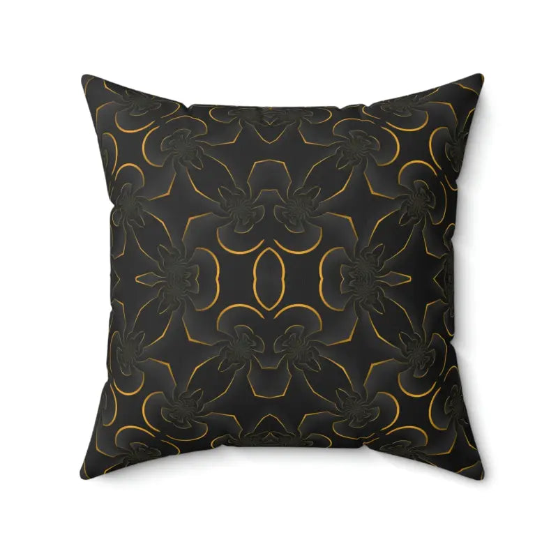 Velvet Pillows for a Touch of EleganceGolden Glamour Bliss: Abstract Gold Pattern Pillow Magic