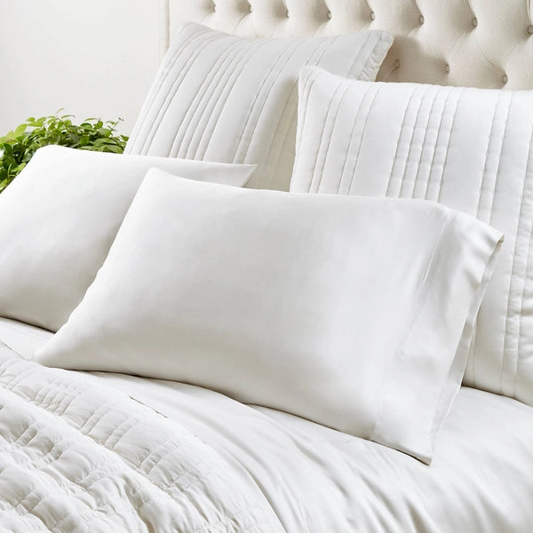 Quilted Cotton Sheets for a Warm and Inviting BedPine Cone Hill Blissful Bamboo Pillowcases