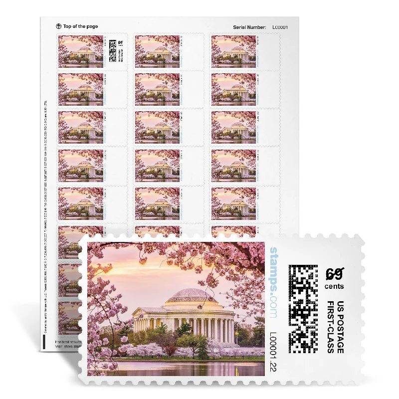 Organic Flannel Sheets for a Natural and Warm SleepJefferson Cherry Blossoms NetStamps<sup>®</sup>