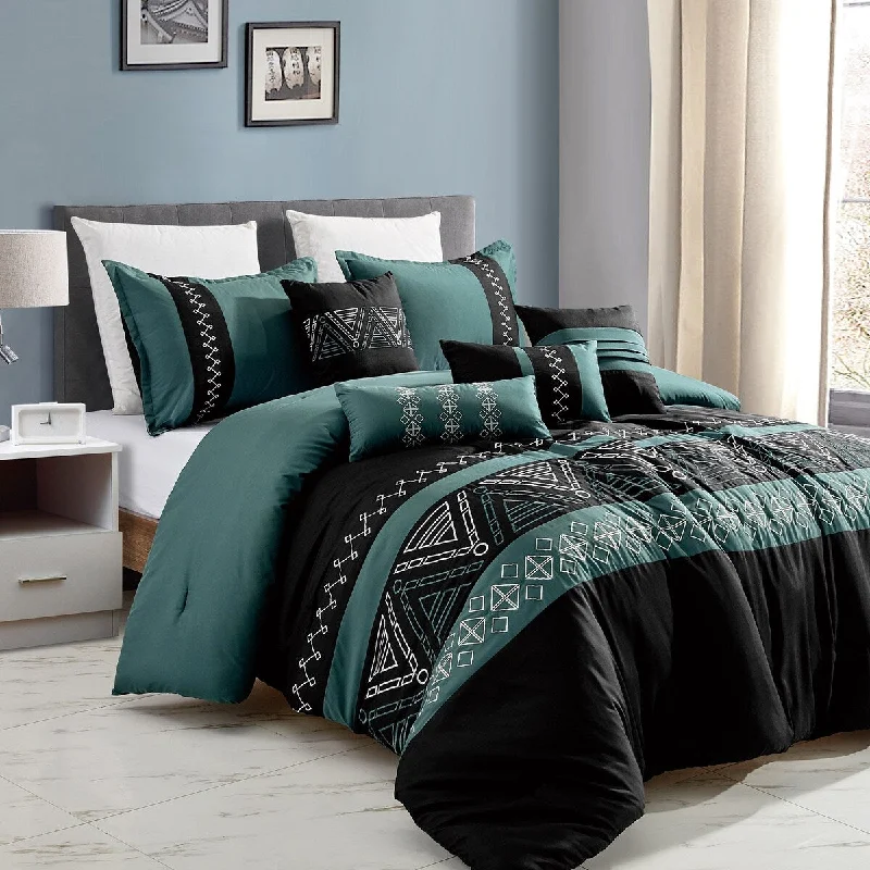 Synthetic - filled comforters like polyester for affordability and hypoallergenic propertiesKaimi Luxury 7 Piece Comforter set