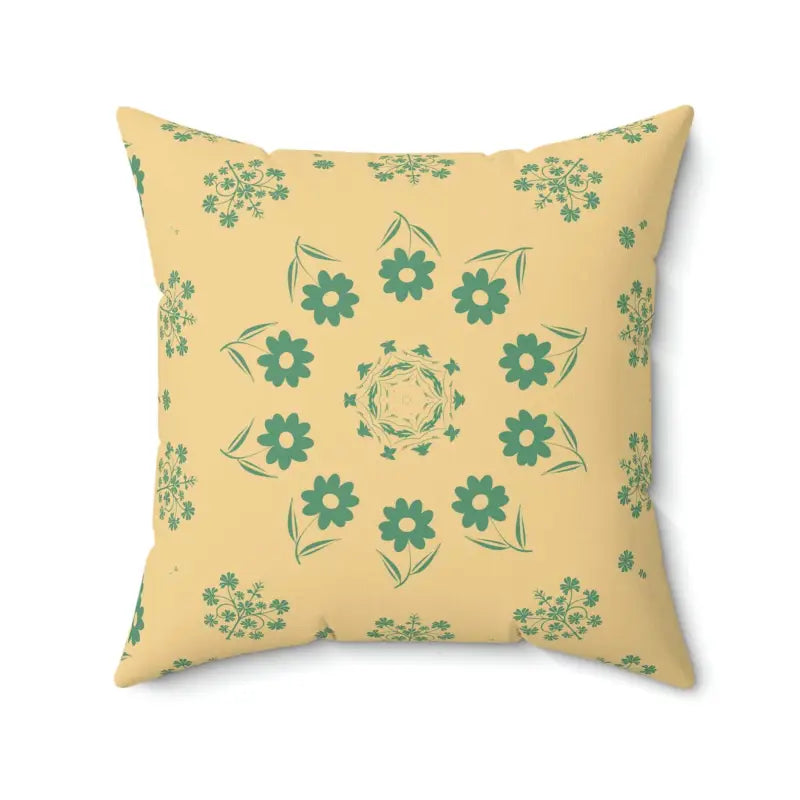 Pregnancy Pillows for Expectant MothersCozy Up with Green Floral Polyester Square Pillows