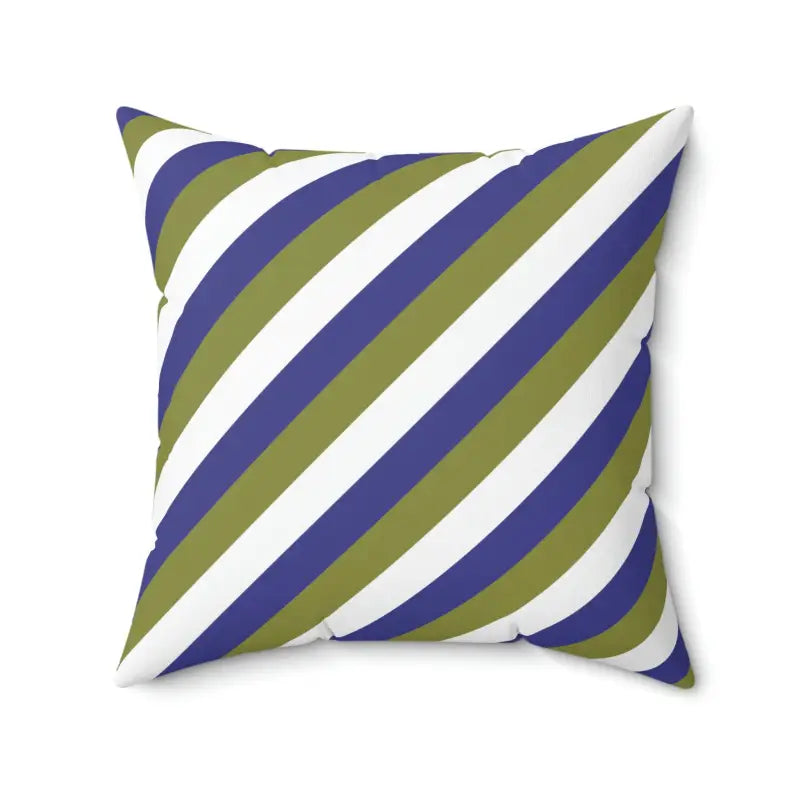 Firm Pillows for Side SleepersVibrant Purple Stripes Polyester Square Pillow Delight