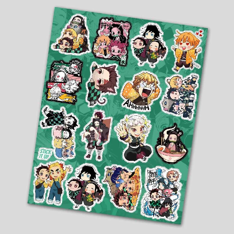 Twin - Size Sheet Sets with a Pillow ProtectorDemon Slayer Mini sticker Sheet