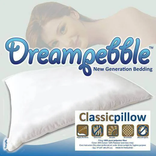 Soft and Fluffy Pillows for Bedroom ComfortDreampebble Classic Pillow