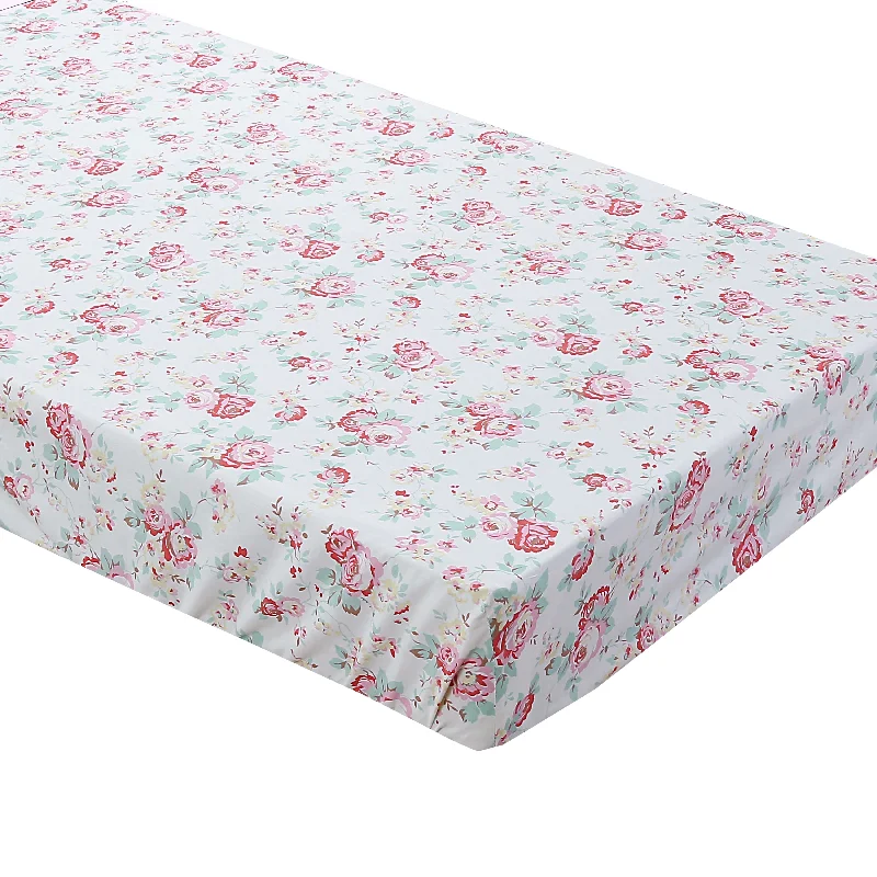 Organic Flannel Sheets for a Natural and Warm SleepTea Party Fitted Crib Sheet